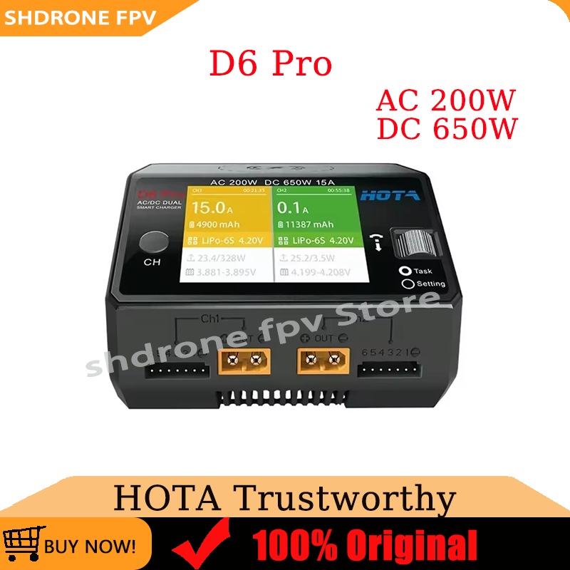 Original HOTA D6 Pro AC 200W D - Hota D6 Pro Dual Lipo Charger ulasan dan harga