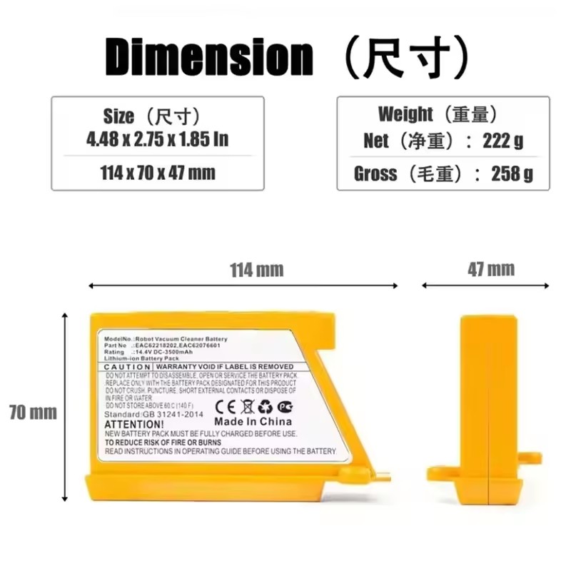 New 14.4V 5.0Ah For LG Sweepin - 4S Lipo Battery 14.8V 6000Mah ulasan dan harga